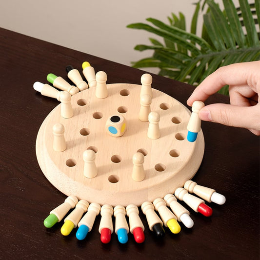 😍Wooden Memory Match Stick Chess