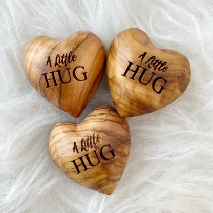 💖Pocket Hug Wooden Heart Token--Anniversary gifts, Valentine's Day gifts