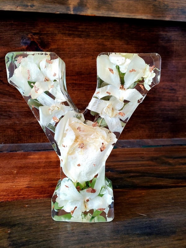 ❤️Mother's Day Specials - 49% OFF🎁Handmade floral resin letter 🌸(Limited Edition)