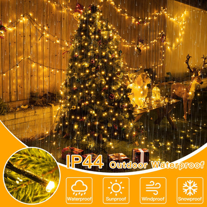 🔥Christmas Pre-sale SAVE 49%🎄Christmas Tree Waterfall Lights with Ring