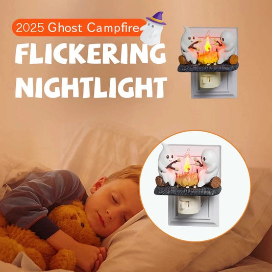 2025 Ghost Campfire Flickering Nightlight✨🔥👻