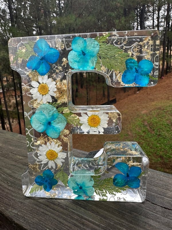 ❤️Mother's Day Specials - 49% OFF🎁Handmade floral resin letter 🌸(Limited Edition)