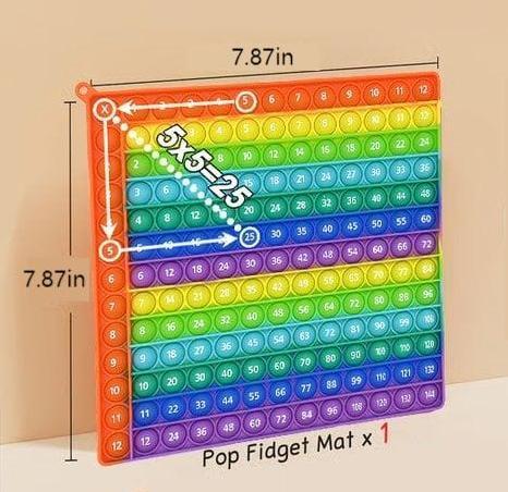 Math Flash Cards and Pop Fidget Chart