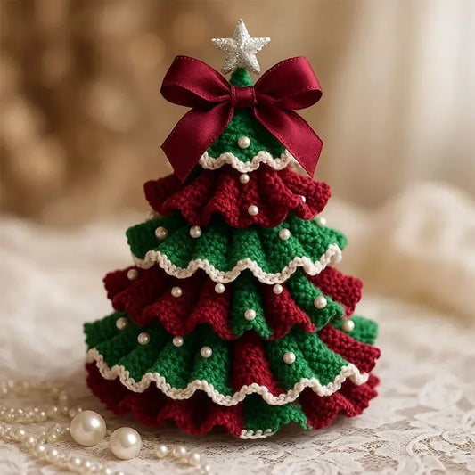 🎅🔥Last Day Promotion 49% OFF🎄 DIY Crochet Christmas Tree Kit – Create Your Own Holiday Magic