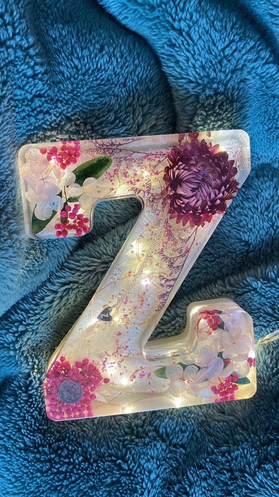❤️Mother's Day Specials - 49% OFF🎁Handmade floral resin letter 🌸(Limited Edition)