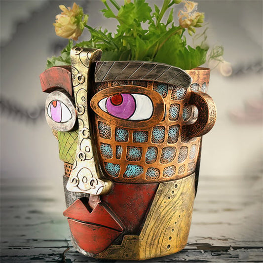 🔥Last Day 49% OFF😍Handmade Picasso Brutalist Abstract Beauty Face Flower Pot💥FREE SHIPPING TODAY!