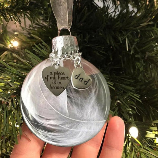🔥A Piece of My Heart Is In Heaven Memorial Ornament