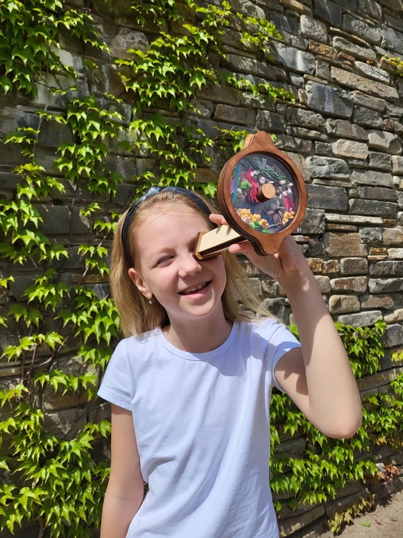 🎁Best gift for your loved one⇝ 💓Wooden Handmade Kaleidoscope