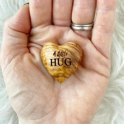 💖Pocket Hug Wooden Heart Token--Anniversary gifts, Valentine's Day gifts