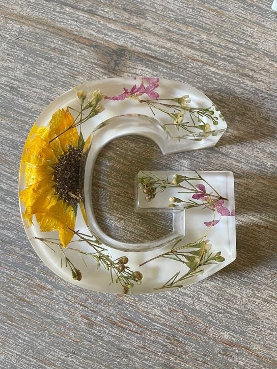 ❤️Mother's Day Specials - 49% OFF🎁Handmade floral resin letter 🌸(Limited Edition)