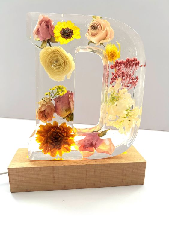 ❤️Mother's Day Specials - 49% OFF🎁Handmade floral resin letter 🌸(Limited Edition)