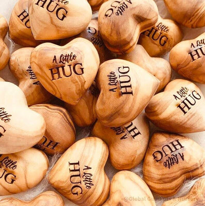 💖Pocket Hug Wooden Heart Token--Anniversary gifts, Valentine's Day gifts