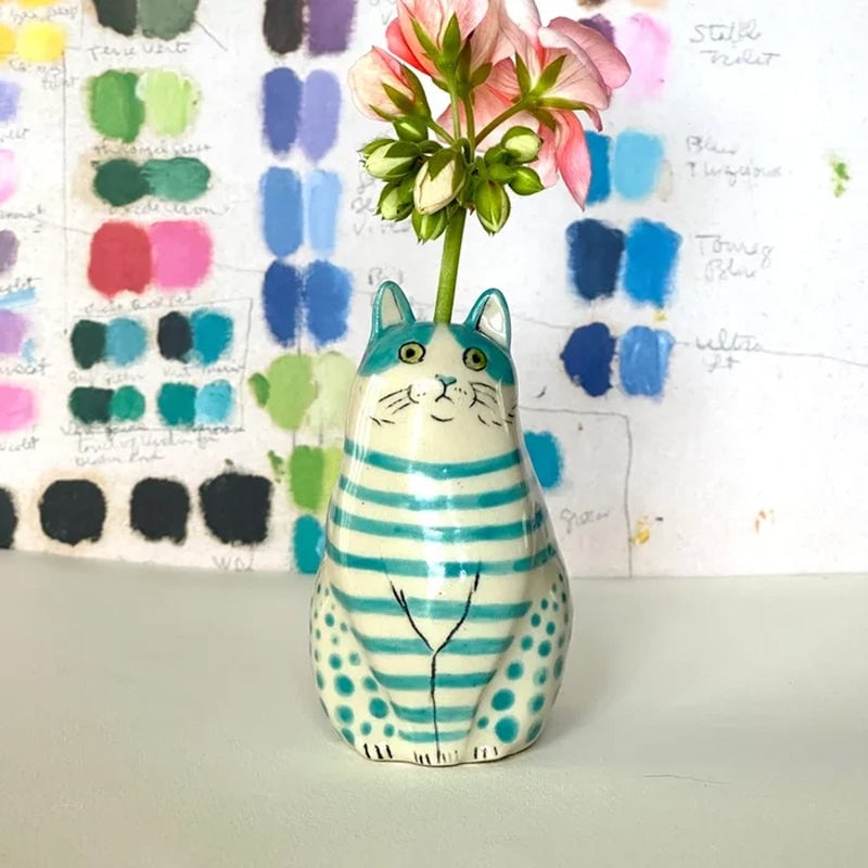 🔥Last Day 49% Off🔥Polka Dot Cat Vase