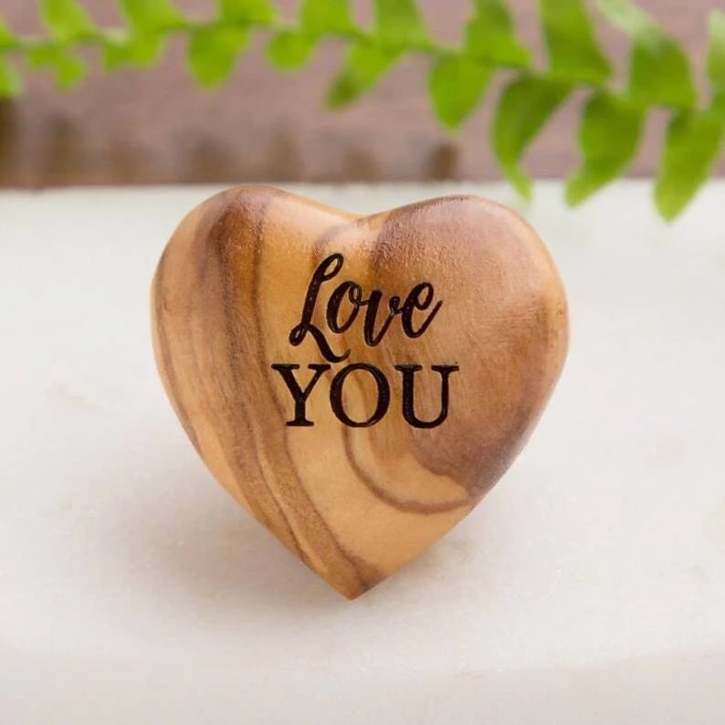 💖Pocket Hug Wooden Heart Token--Anniversary gifts, Valentine's Day gifts