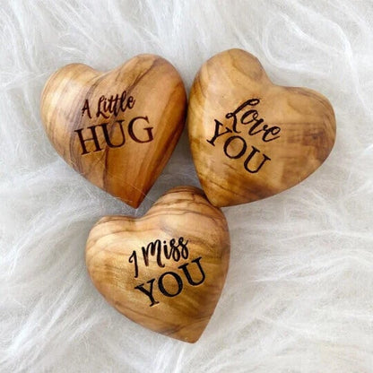 💖Pocket Hug Wooden Heart Token--Anniversary gifts, Valentine's Day gifts