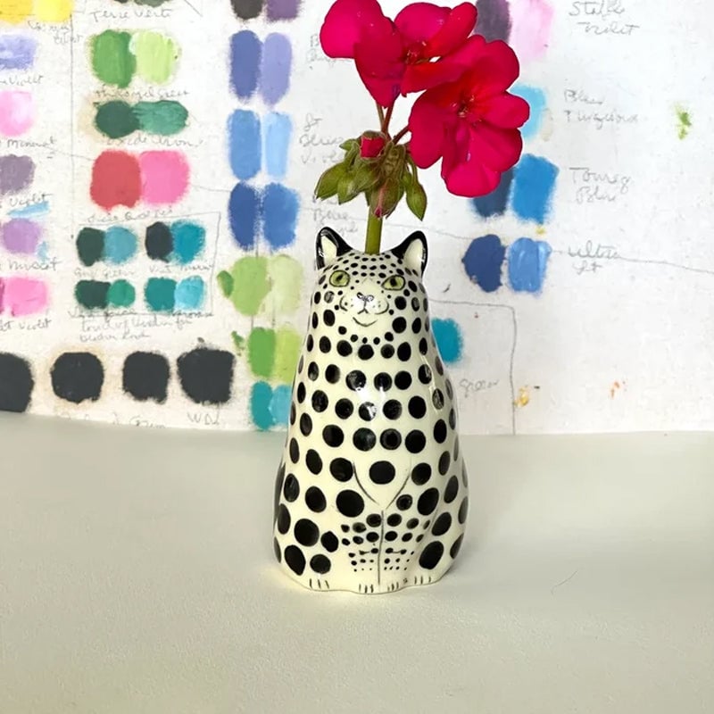 🔥Last Day 49% Off🔥Polka Dot Cat Vase