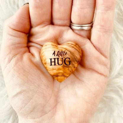 💖Pocket Hug Wooden Heart Token--Anniversary gifts, Valentine's Day gifts