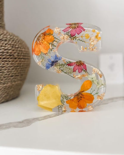 ❤️Mother's Day Specials - 49% OFF🎁Handmade floral resin letter 🌸(Limited Edition)