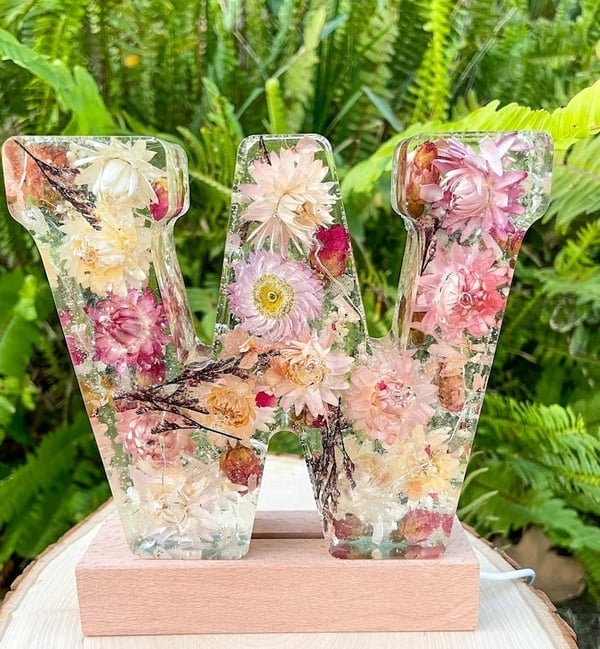 ❤️Mother's Day Specials - 49% OFF🎁Handmade floral resin letter 🌸(Limited Edition)