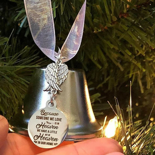 🎄Memorial Ornaments Angel Wings Bell