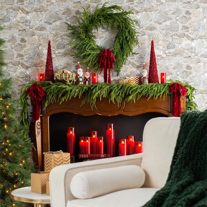🌟Wow!! Last Day 49% OFF-Natural Christmas Greenery- Reusable Norfolk Pine Garland