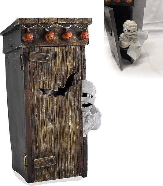 💀Funny Outhouse Mummy Toy❤️
