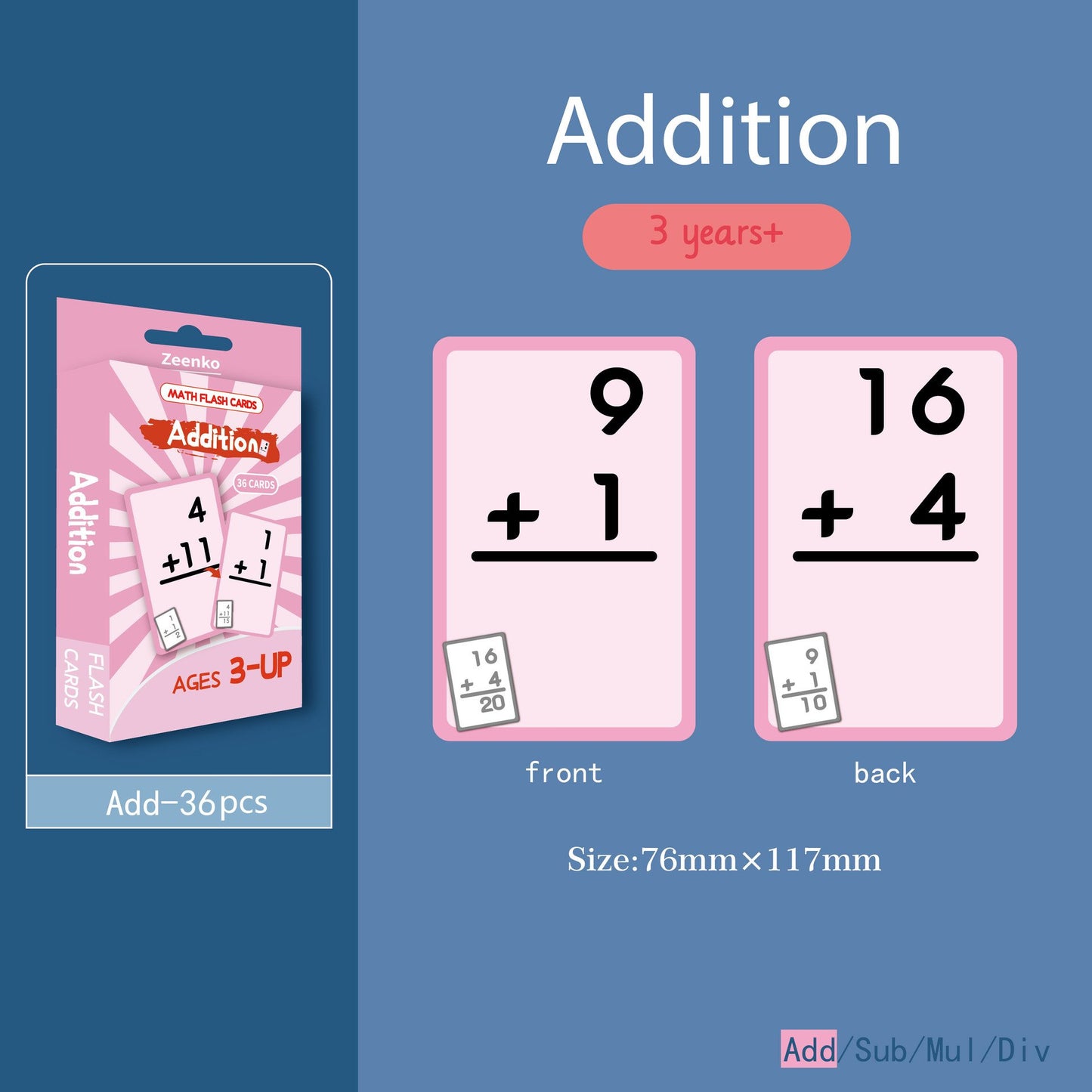 Math Flash Cards and Pop Fidget Chart