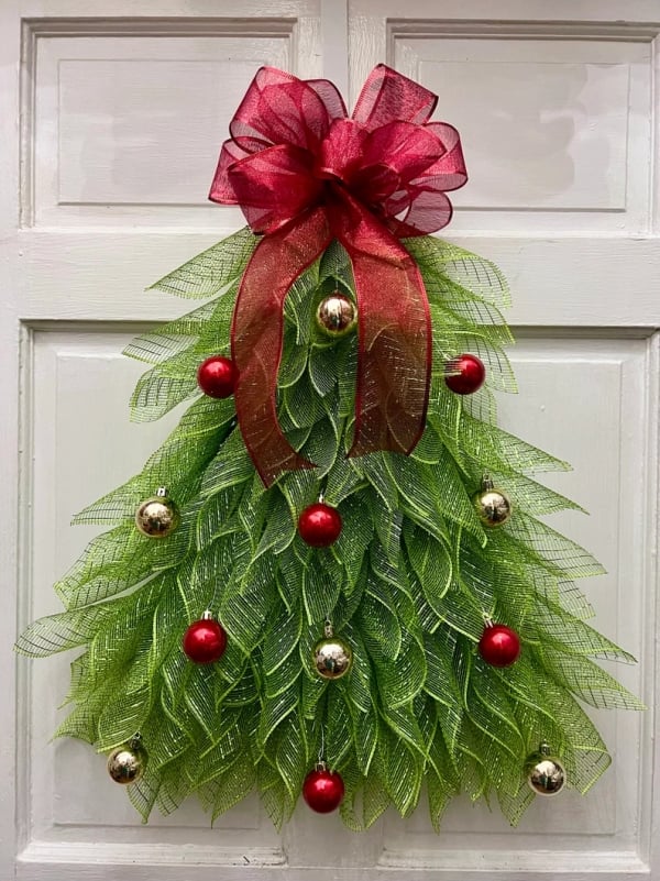 🔥Last Day 49 OFF - 🎄Handmade Christmas Tree Wreath