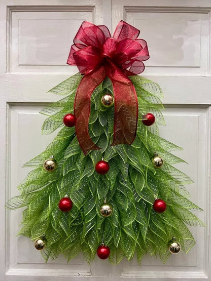 🔥Last Day 49 OFF - 🎄Handmade Christmas Tree Wreath