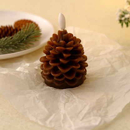 🎅2025 Christmas Promos🔥Flameless Pinecone Candles Battery Operated