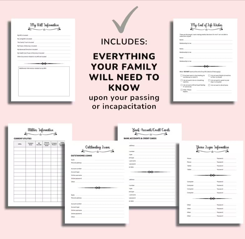 💥2024 NEW SALE-49% OFF💥"F**k I'm Dead, Now What?"End Of Life Planner