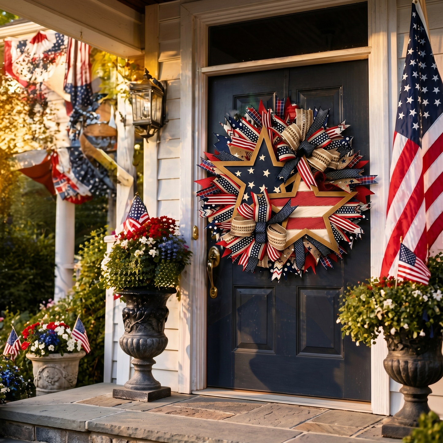 🇺🇸 Sentinels of Honor: 250th Anniversary Hand-Tied Wreath (50% OFF)